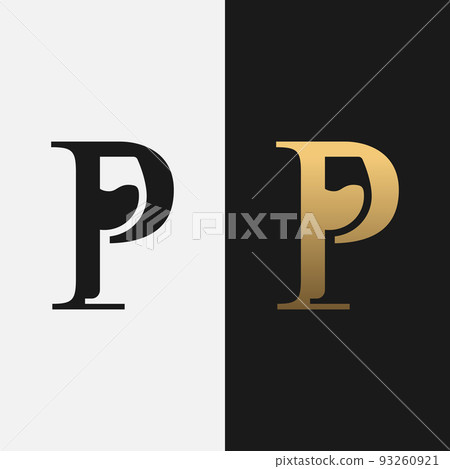 Letter Initial P Wine Glass Logo Design Template Letter Initial P Wine Glass Logo Design Template 93260921