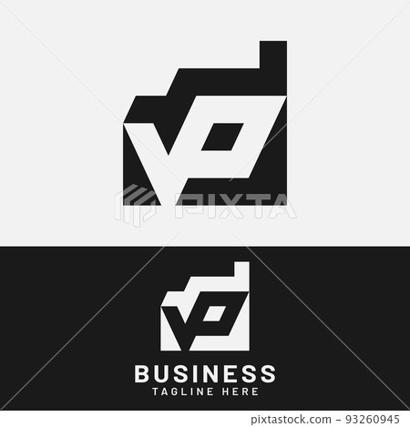 Gold And Silver Letter Pv Logo Design With Black Background. Pv Letter Logo  Design - Stock Image - Everypixel