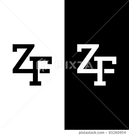 Z F ZF FZ Letter Monogram Logo Design Template Z F ZF FZ Letter Monogram Logo Design Template 93260954