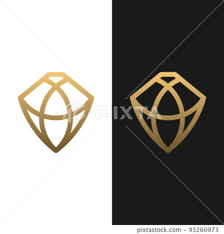 Letter Initial A Jewel Diamond Logo Design Template Letter Initial A Jewel Diamond Logo Design Template 93260973