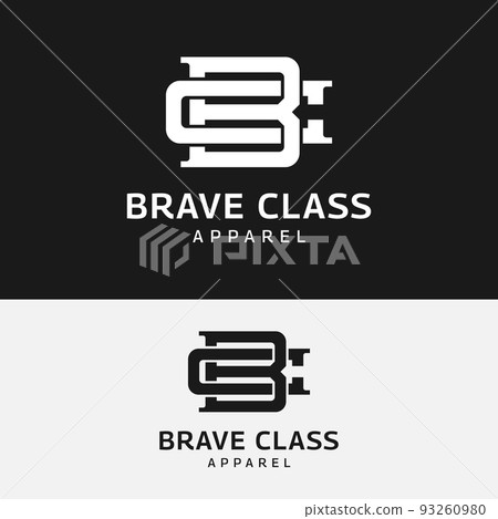 CB monogram logo.Abstract typographic signature icon.Letter c and