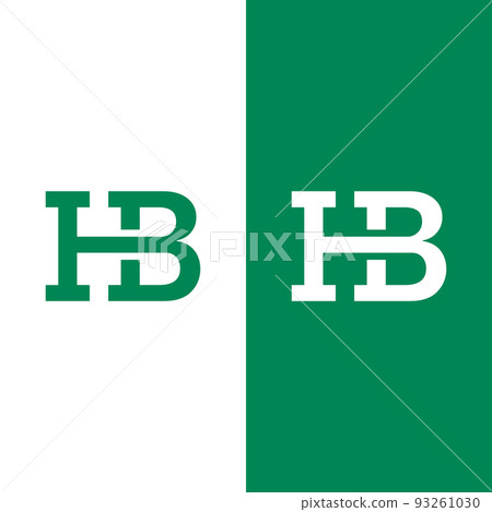 H B HB BH Letter Monogram Initial Logo Design Template 93261030