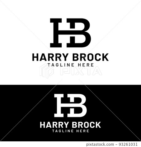 H B HB BH Letter Monogram Initial Logo Design Template 93261031
