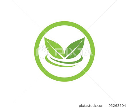 Vector leaves green nature logo and symbols 93262304