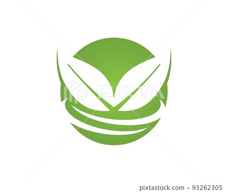 Vector leaves green nature logo and symbols 93262305
