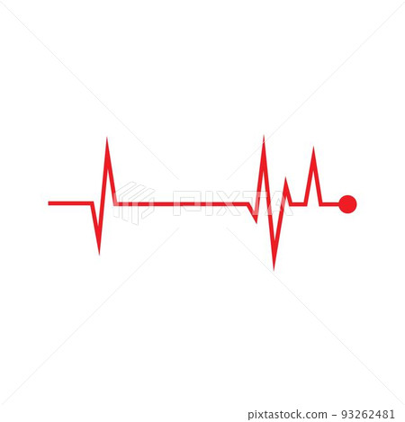 Pulse Red Logo Symbol Template Vector Illustration Pulse Red Logo Symbol Template Vector Illustration 93262481