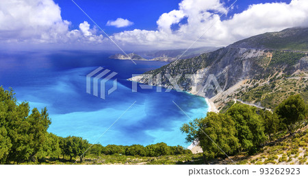 Myrtos bay - one of the most beautiful beaches of Greece 93262923