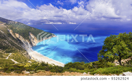 Myrtos bay - one of the most beautiful beaches of Greece 93262924