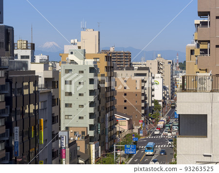 城市建築和富士山 城市建築和富士山 93263525