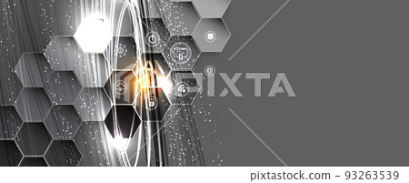 Artificial intelligence. Technology web background. Virtual concept 93263539