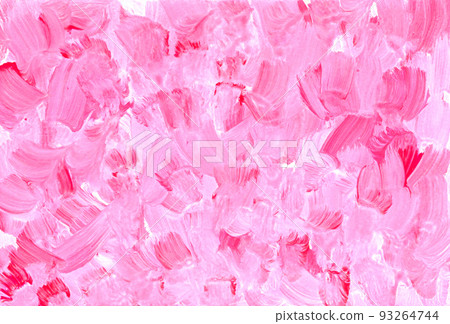 Big abstract wallpaper. Pink and white acrylic and oil rough surface 93264744