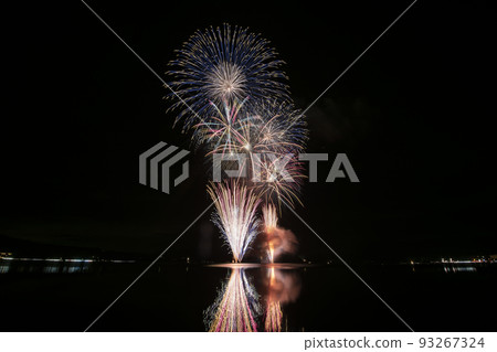 Lake Yamanakahoko Festival Fireworks Display Lake Yamanakahoko Festival Fireworks Display 93267324
