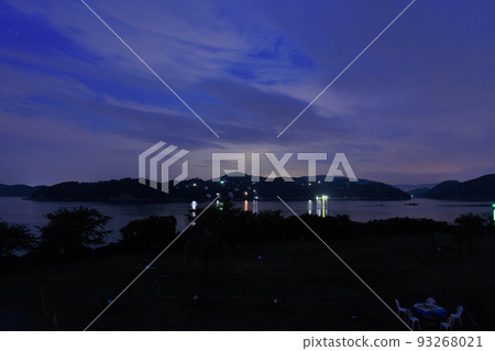 日本岡山縣備前市日瀨美麗的海景 日本岡山縣備前市日瀨美麗的海景 93268021