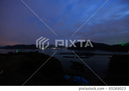 日本岡山縣備前市日瀨美麗的海景 日本岡山縣備前市日瀨美麗的海景 93268023