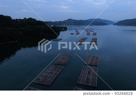 日本岡山縣備前市日瀨美麗的海景 日本岡山縣備前市日瀨美麗的海景 93268028