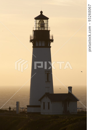 Sunset and lighthouse Sunset and lighthouse 93268067