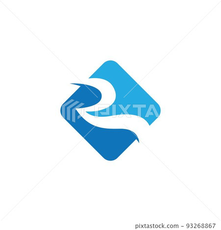 R Letter River Logo Template - Stock Illustration [93268867] - PIXTA