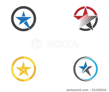 Gold Star Logo and Symbol Vector - Stock Illustration [93269036] - PIXTA