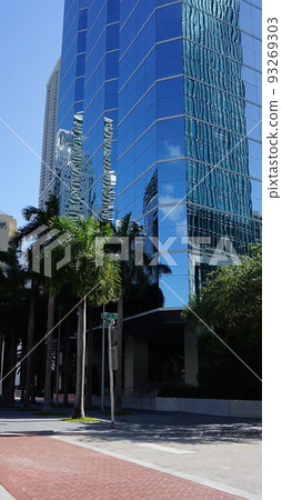 Downtown skyline cityscape near Brickell avenue 93269303
