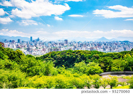 A view of the southeast direction of Hiroshima City from the vicinity of the hill (Ryuo Park) in the western part of Hiroshima City. You can see the Seto Inland Sea and Ninoshima Island. A view of the southeast direction of Hiroshima City from the vicinity of the hill (Ryuo Park) in the western part of Hiroshima City. You can see the Seto Inland Sea and Ninoshima Island. 93270060