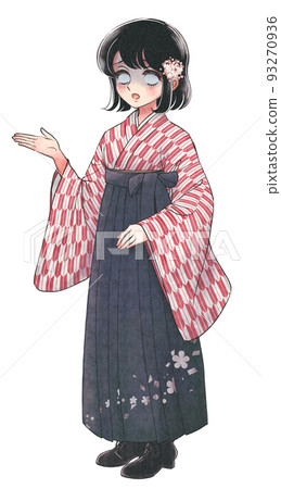 Taisho Roman Illustration/Depressed Stylish Female Student 93270936