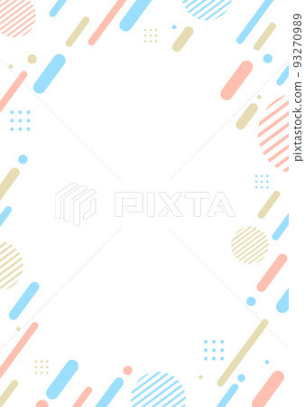Pink blue gradation geometric pattern background material 93270989