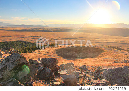 [Tekapo] View from Mount John Observatory Sunset view 93273619