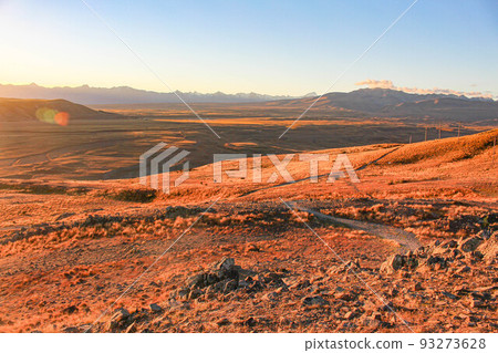 [Tekapo] View from Mount John Observatory Sunset view 93273628