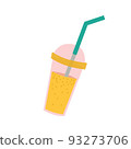 Smoothies.  Flat vector illustration isolated on a white background. 93273706