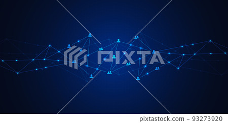 Connecting people and communication concept, social network Connecting people and communication concept, social network 93273920
