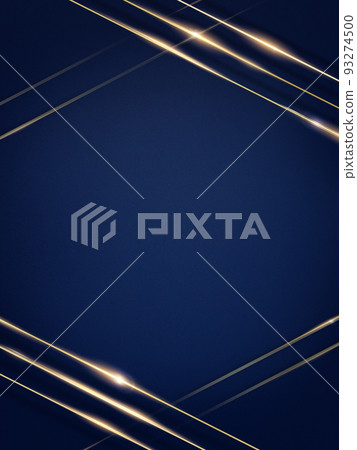 帶有金色裝飾的深藍色背景 93274500