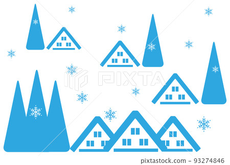 白川鄉與雪明信片尺寸 白川鄉與雪明信片尺寸 93274846