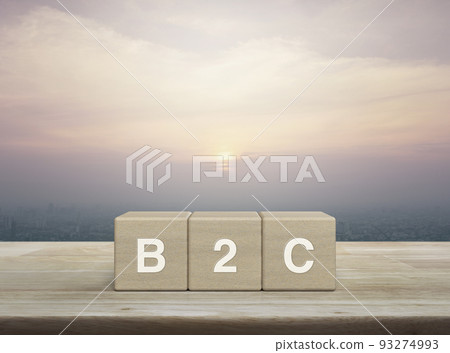 Business to customer marketing and strategy concept 93274993