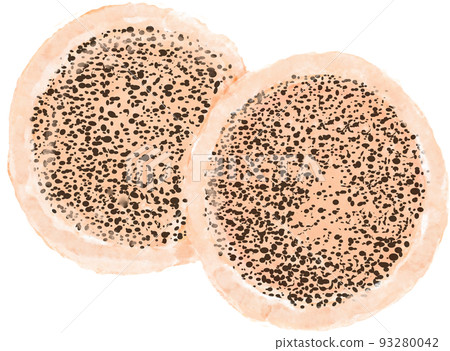 illustration of sesame rice cracker illustration of sesame rice cracker 93280042