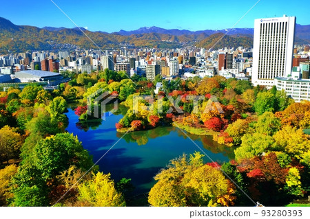 札幌中島公園的紅葉 札幌中島公園的紅葉 93280393