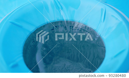 Pool maintenance - skimmer basket collects dirt and trash. Filtration system equipment installed on 93280480