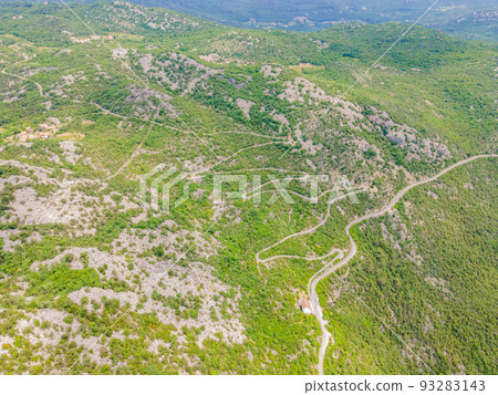 Canyon of Rijeka Crnojevica river near the Skadar lake coast. One of the most famous views of Montenegro. River makes a turn between the mountains and flows backward Portrait of a disgruntled girl 93283143