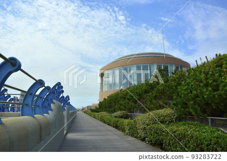從大洗海岸看到的Aqua World Oarai 從大洗海岸看到的Aqua World Oarai 93283722