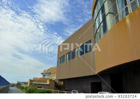 從大洗海岸看到的Aqua World Oarai 從大洗海岸看到的Aqua World Oarai 93283724