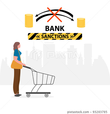 People Sanctions Financial Money Crisis Economic - Stock Illustration ...