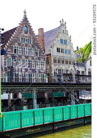 Belgium Ghent Graslei Korenlei Summer Festival Belgium Ghent Graslei Korenlei Summer Festival 93284578