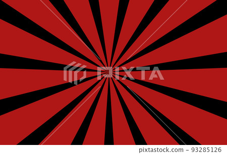 Red and Black Sunburst Pattern Background. 93285126