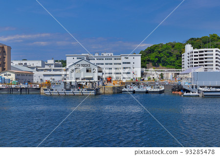 YOKOSUKA Naval Port Tour・View of the opposite shore just after departure・Yokosuka City, Kanagawa Prefecture YOKOSUKA Naval Port Tour・View of the opposite shore just after departure・Yokosuka City, Kanagawa Prefecture 93285478