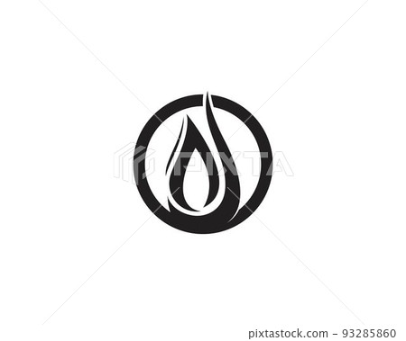Fire black logo design vector Fire black logo design vector 93285860