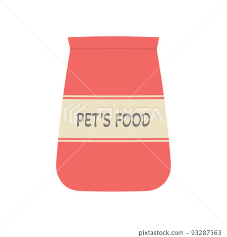 dry pet food in package isolated on white dry pet food in package isolated on white 93287563