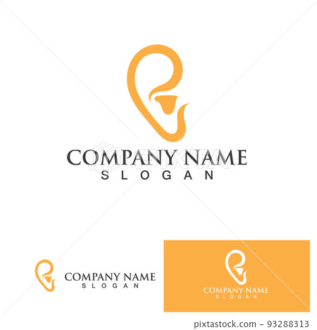Ear Logo Template vector icon design 93288313