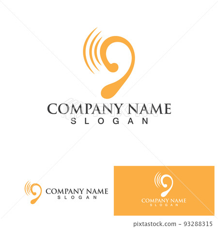 Ear Logo Template vector icon design 93288315