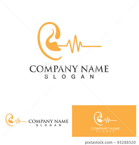 Ear Logo Template vector icon design 93288320