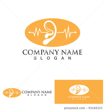 Ear Logo Template vector icon design 93288325