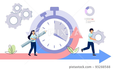 Agile development decisions methodology business concept Agile life rule cycle for software development diagram 93288588